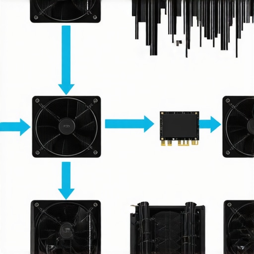 Flowchart illustrating AI algorithms processing thermal sensor data to optimize fan speeds in a PC