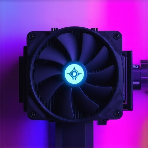 Futuristic computer cooling setup with AI-controlled fans and high-performance thermal paste