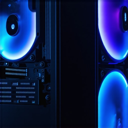 Futuristic PC case with optimized airflow and innovative fan blades