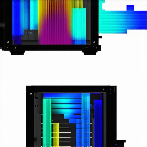 3D CFD airflow analysis inside a PC case showing airflow paths and heat zones