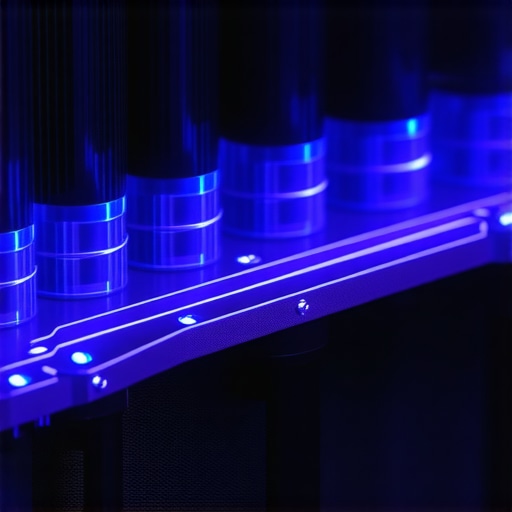 Close-up of advanced liquid cooling components with nano-infused coolant and modular design