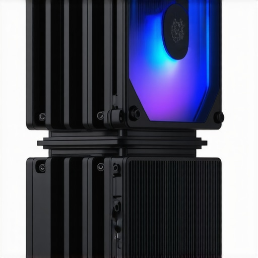 Futuristic PC cooling components with dynamic fan control