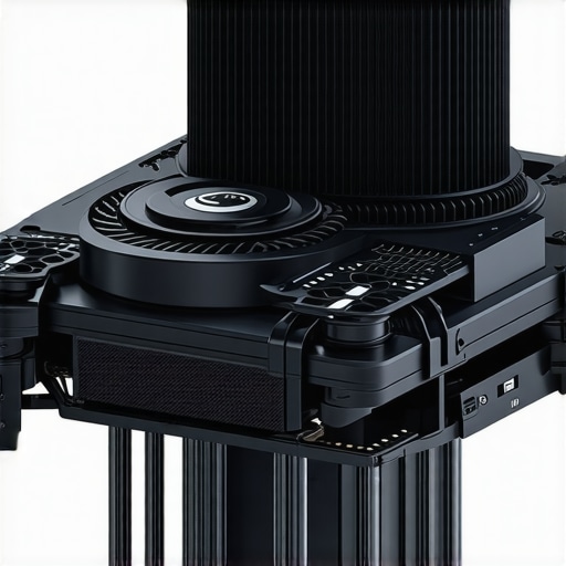 Futuristic PC cooling system with advanced materials and thermoelectric modules.