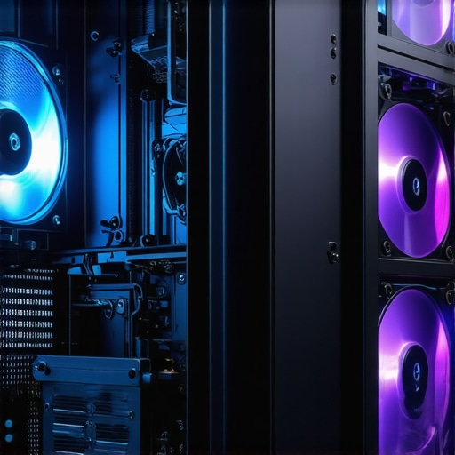 Modern PC case with soundproofing and high airflow design