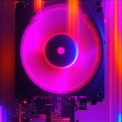 Futuristic PC cooling system with intelligent fan control and thermal sensors