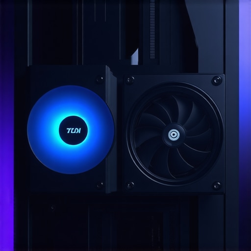 Futuristic computer cooling system with sensors and adaptive fan control