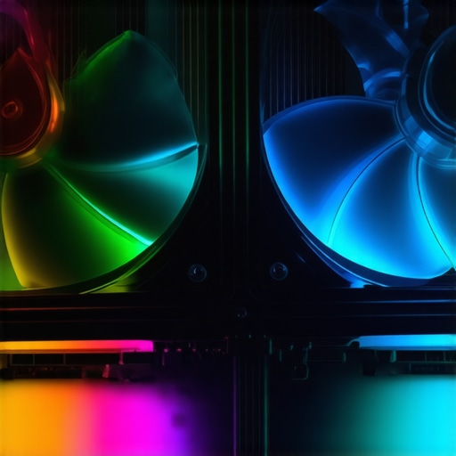 High-performance PC cooling fans with airflow and thermal sensors