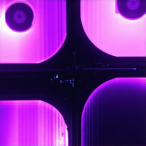 A detailed view of a modern PC cooling system with multiple radiators and colorful LED fans.