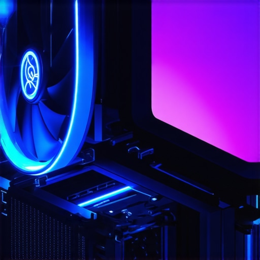 Complex PC cooling setup with customizable fan curves and thermal paste