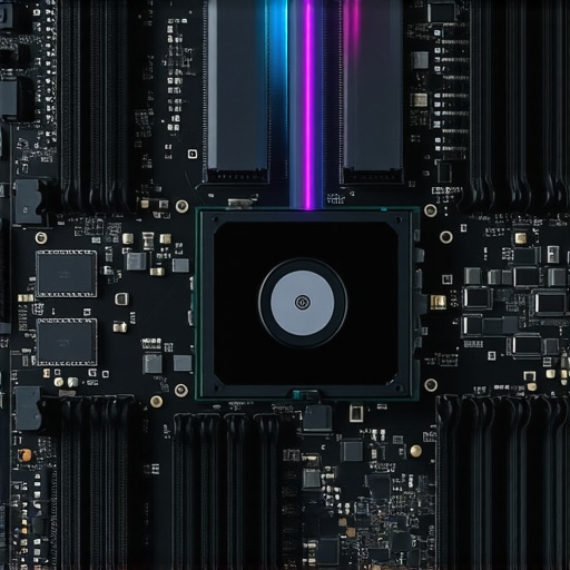 Close-up of CPU with thermal paste and fan control software interface