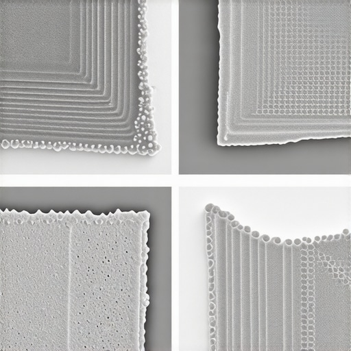 Close-up view of thermal paste molecules with layered graphene and ceramic particles