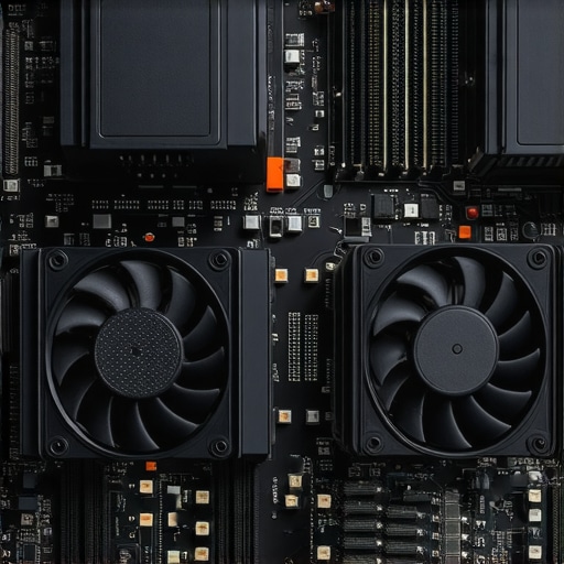 High-performance CPU with thermal paste and adjustable case fans for optimal cooling