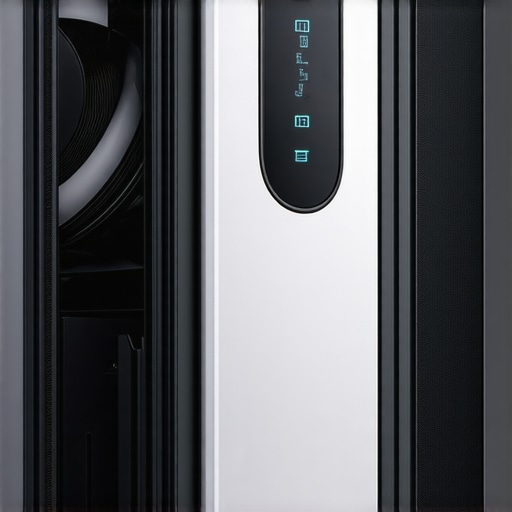 A futuristic PC cooling setup featuring sensors and smart fans