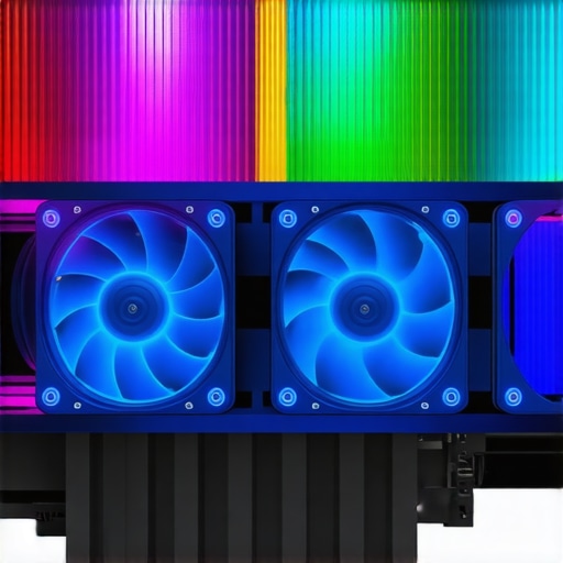 Visualization of airflow patterns inside a custom PC case optimized with CFD techniques