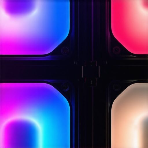 Close-up of a gaming PC's interior with illuminated RGB fans displaying customizable fan curves