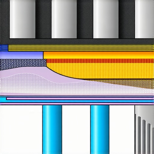 A detailed cross-section showing liquid metal as a thermal interface material between CPU die and heatsink, illustrating superior heat transfer.