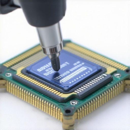 Microdispensing system applying ultra-thin conformal TIM to a CPU die for refined thermal management