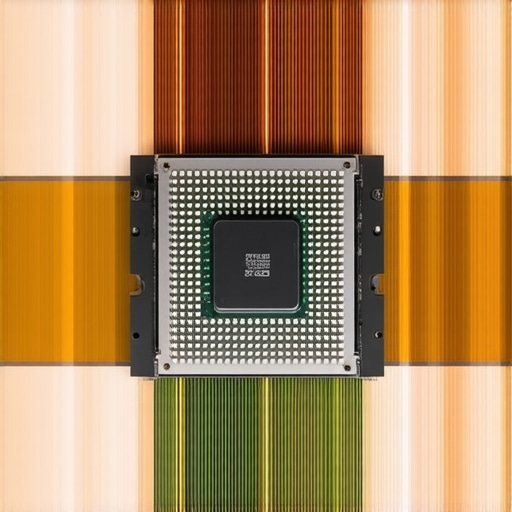 Close-up of advanced nanomaterial TIM applied between CPU and heatsink.