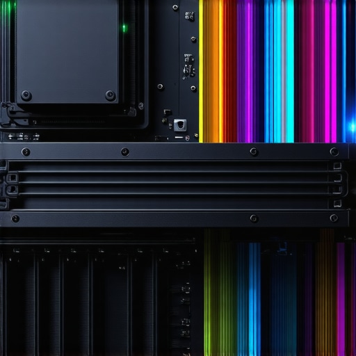 A detailed image showing a computer case with strategically placed fans, vents, and liquid cooling elements to illustrate advanced thermal management.