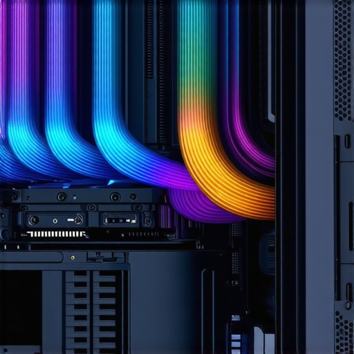 3D diagram illustrating airflow pathways and cooling zones inside a modern PC case