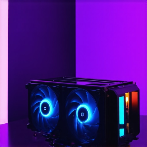 A high-performance PC with adjustable fans and thermal paste application tools