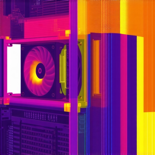Diagram illustrating computational fluid dynamics airflow paths within a custom PC case.