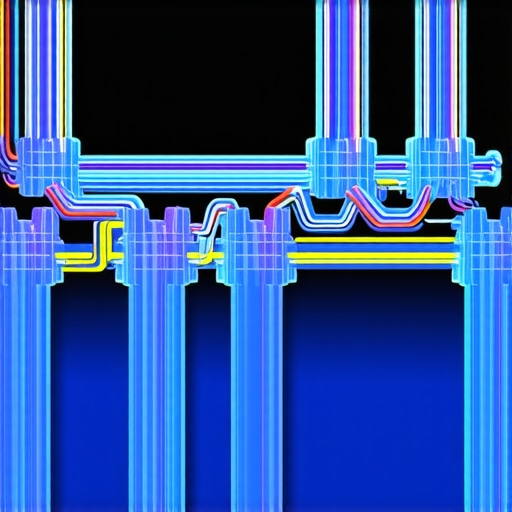 Detailed illustration of microchannel heat exchangers with coolant flow paths and sensors within a high-performance PC cooling setup.