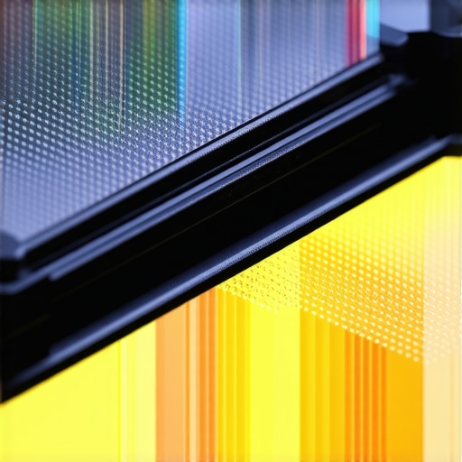 Microscopic view of advanced nanomaterial-based thermal interface on a CPU die