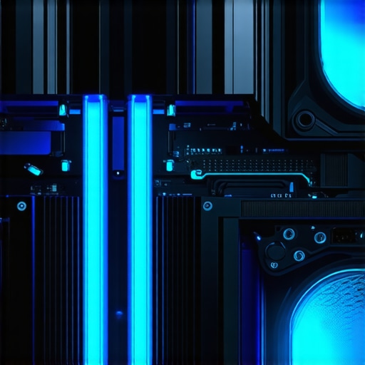 Illustration of futuristic PC cooling components with high-efficiency fans and thermal interface materials