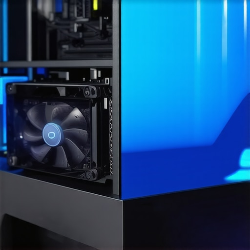 Illustration of cutting-edge PC cooling solutions featuring phase-change pads and nano-fluid coolants.