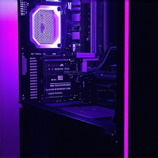 Gaming PC with high-efficiency liquid cooling in a temperature-controlled room