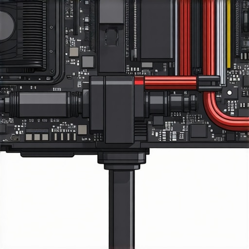 Cutaway view of a PC cooling system showing nano-fluid cooling loops, sensors, and modular components.