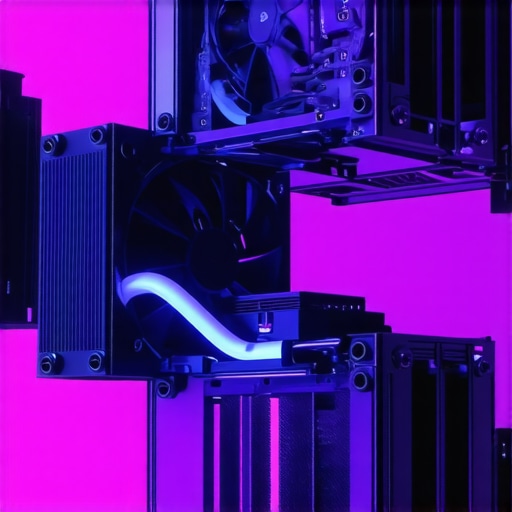 A sophisticated, high-performance PC cooling system showcasing dual liquid cooling loops, advanced fans, and thermal management components.