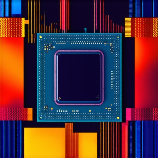 Close-up of thermal interface material application on multi-die CPU showing nanostructured coatings