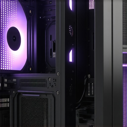 3D visualization of a custom-shaped PC exhaust shroud with internal vane structures for efficient hot air removal.