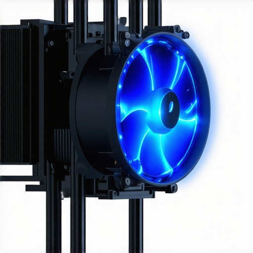 Close-up of a thermoelectric cooling device installed in a computer cooling setup