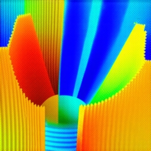 Simulation of airflow turbulence inside a modern radiator with micro-augmenters demonstrating improved cooling efficiency.