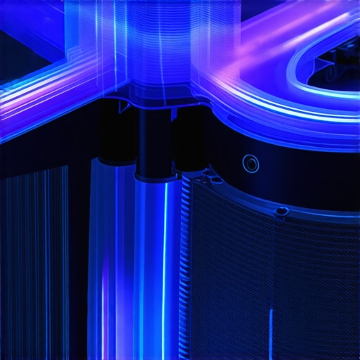 Advanced Liquid Cooling Loop Detailed diagram of a high-performance liquid cooling system with thermal management components