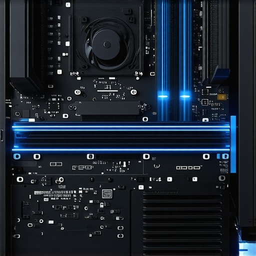 Advanced airflow and hybrid cooling in PC Illustration of optimized airflow paths and hybrid cooling setup for modern gaming PC.