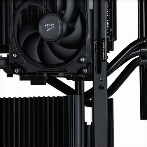 Illustration of innovative high-performance PC cooling architecture with advanced cooling components