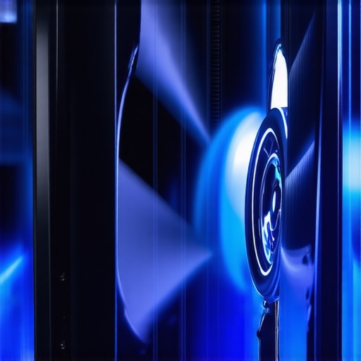 Close-up image showing aerodynamically optimized fan blades made of advanced composite materials.