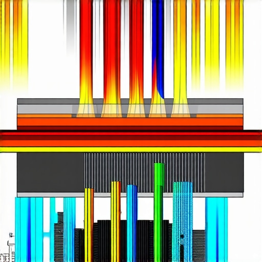 Integrated PC Cooling System Diagram Diagram illustrating the components and airflow of an advanced PC cooling architecture.