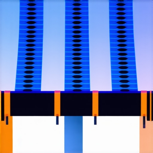 Microfluidic Cooling System Illustration of a microfluidic cooling system with miniature channels and embedded sensors.