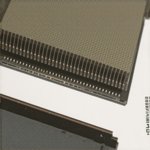 Close-up view of nano-scale nickel coating layers on heatsink fins improving thermal conductivity