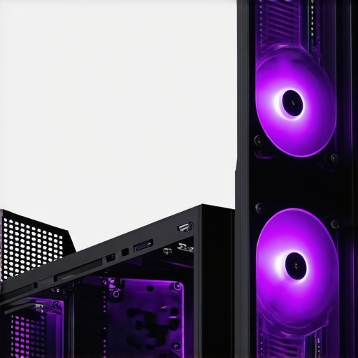 Next-Gen PC Cooling Components A modern gaming PC showcasing cutting-edge cooling hardware integrated into the system