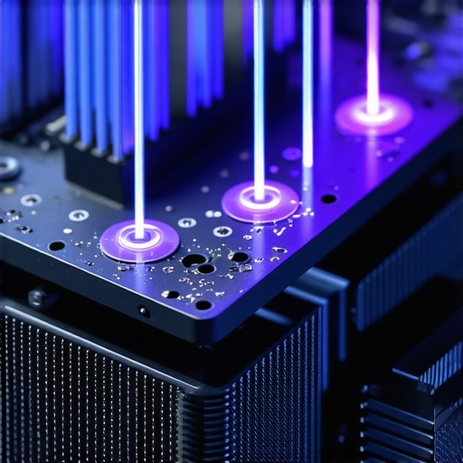 Next-Gen Thermal Interface Materials for PC Cooling Detailed view of advanced thermal interface materials used in modern PC cooling solutions.