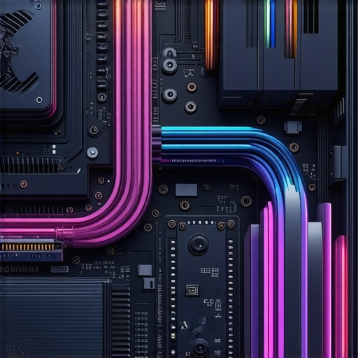 Optimized PC airflow ducting design hotspot A detailed diagram showing airflow channels and cooling components inside a PC case with emphasis on efficient thermal management.