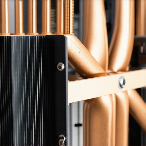 Precision Spring-Loaded CPU Mount A detailed image showing a spring-loaded CPU cooler mounting system with tension adjustment components.