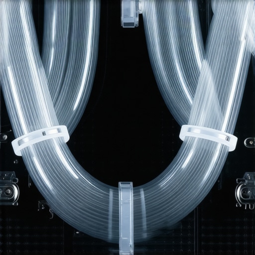 Effective air bleeding in custom PC water cooling Close-up of a custom water cooling loop with transparent tubing demonstrating air bubble removal during installation.