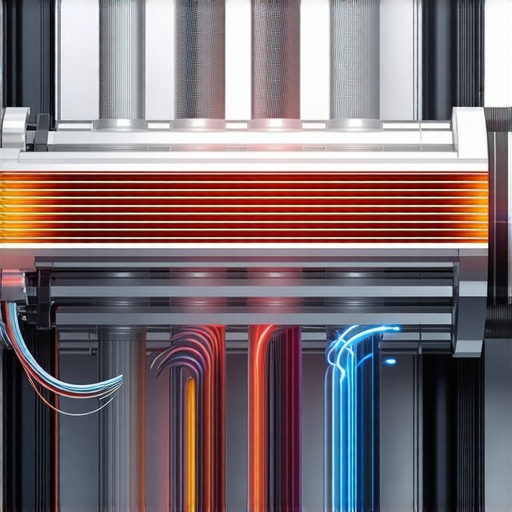 Futuristic PC Cooling Technologies High-tech PC cooling components with advanced heat spreaders and liquid metal interfaces